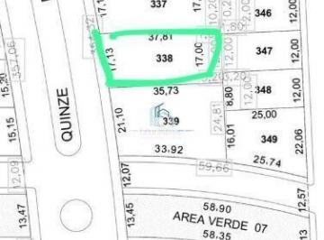 Terreno · 624m² · Terreno A Venda no Loteamento Eldorado, próximo ao novo Hospital UNIMED