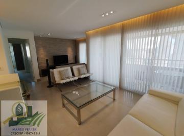 Sala de estar · Apartamento Mobiliado no Brooklin 3 Dormitórios - 2 vagas - 117 m2