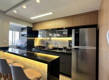 Cozinha americana · Apartamento, Quinta da Primavera, Ribeirão Preto, SP