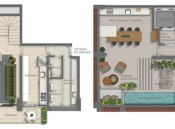 Apartamento de 4 quartos, São Paulo · Cobertura duplex 285m² 42º andar com piscina privativa / The Club Jardim Guedala