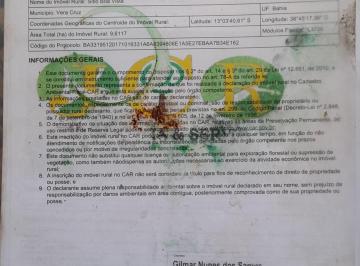 Terreno , Vera Cruz · Três lotes em Tairu, de 13, 10 e 6 hectares. Podendo ser vendidos separadamente