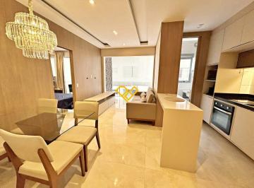 Sala e cozinha · Apartamento 1 Quarto para Locação em Santos - Sp