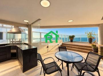 350c30bf804d4e728a90d9957e97bbdfed2e70fe · Cobertura frente mar com 5 quartos (5 suítes), 3 vagas e lazer à venda em Pitangueiras, Guarujá