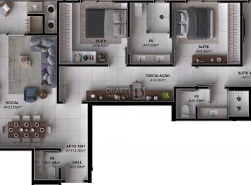 Apartamento · 113m² · 3 Quartos · 2 Vagas · Apartamento 3 suítes na Pedra Branca no New York Residence