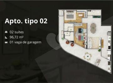 Apartamento · 96m² · 2 Quartos · 1 Vaga · Apartamento com 2 quartos à venda em Solemar - SP