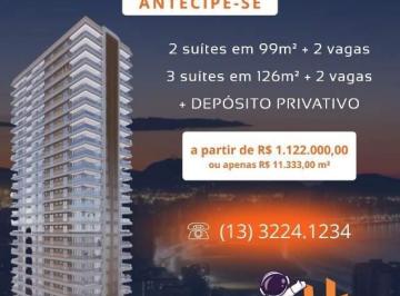 Apartamento · 127m² · 3 Quartos · 2 Vagas · Apartamento à venda, 3 quartos no bairro Ponta da Praia em Santos