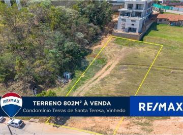 Terreno · 802m² · Terreno à venda, 802 m², no Condomínio Santa Teresa entre Vinhedo e Itupeva - SP