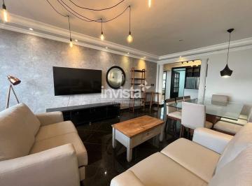 Apartamento · 144m² · 3 Quartos · 1 Vaga · Apartamento mobiliado frente mar para Locação no Gonzaga