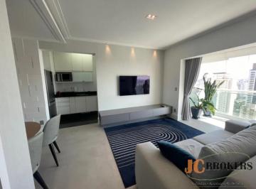 Apartamento · 64m² · 1 Quarto · 1 Vaga · Apartamento mobiliado com 64m² de área útil, 1 suíte, 1 vaga