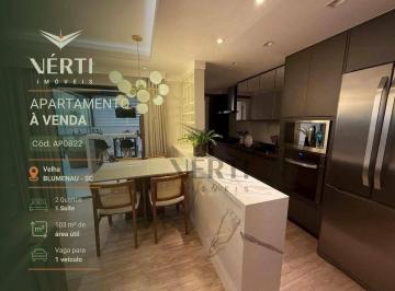 87d28cda73ccbad0ea7bab82d2fd37f9c03f29db · Apartamento com 2 quartos à venda, 103 m² por R$ 800.000 - Velha - Blumenau/SC