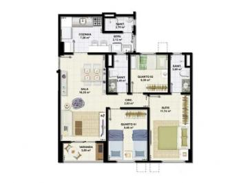 Apartamento de 3 quartos, Salvador · Le Park em Brotas, 3/4, sendo uma suíte.