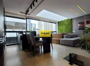 Apartamento · 85m² · 1 Quarto · 1 Vaga · Cobertura Duplex nova e decorada à venda – 85 m² – 1 quarto– Centro, São Bernardo do Campo/SP