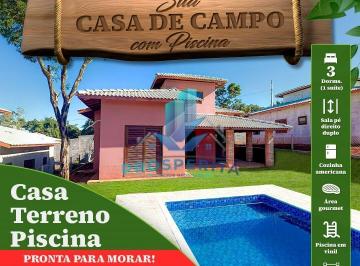 Casa · 725m² · 3 Quartos · 1 Vaga · Casas de campo á Venda com piscina  (NOVAS ) - Ibiúna/SP.