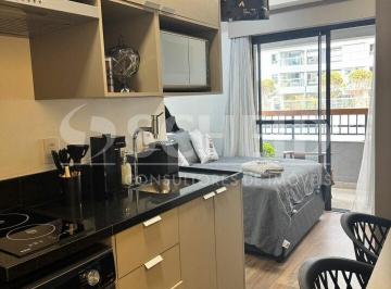 Apartamento · 25m² · 1 Quarto · Studio a 300M Da Estação Brooklin Do Metrô - Linha 5 - Lilas Mobiliado