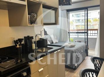 Apartamento · 25m² · 1 Quarto · Studio a 300M Da Estação Brooklin Do Metrô - Linha 5 - Lilas Mobiliado