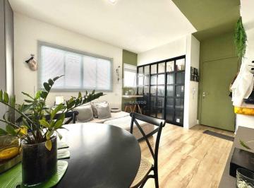 Apartamento · 36m² · 1 Quarto · 1 Vaga · Studio Mobiliado a 1 Quadra da Praia - José Menino, Santos