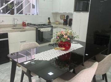 Cozinha · Sobrado à venda, 198 m² por R$ 900.000,00 - Vila Alzira - Santo André/SP