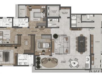 Apartamento de 4 quartos, São Paulo · The Selection Moema by Exto / Apartamento na planta de Luxo