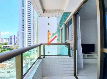 Apartamento · 65m² · 2 Quartos · 1 Vaga · APARTAMENTO 65 M²  COM VARANDA NO BAÍA DE MESQUITA RESIDENCE – BOA VIAGEM