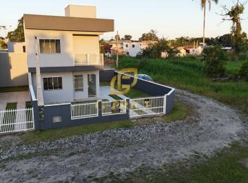 Casa · 91m² · 3 Quartos · 2 Vagas · Sobrado Novo de Esquina com Alto Padrão de Acabamento à 600 mts da Praia