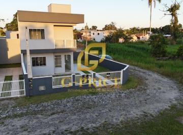 Casa · 91m² · 3 Quartos · 2 Vagas · Sobrado Novo de Esquina com Alto Padrão de Acabamento à 600 mts da Praia