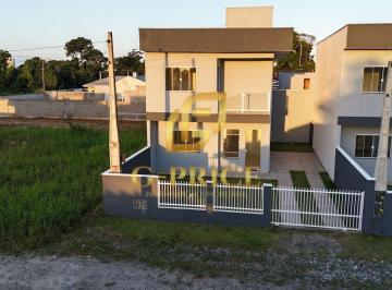 Casa · 91m² · 3 Quartos · 2 Vagas · Maravilhoso Sobrado Novo à 600 mts do Mar com Linda Vista do Pôr do Sol