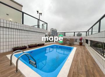 73ccebe4de94f1672c5bac1749f79298813acfab · Cobertura Duplex com Piscina, Espaço Gourmet e 4 Vagas de Garagem - Ponta da Praia - Santos/SP