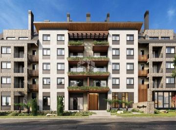 Apartamento · 110m² · 3 Quartos · 1 Vaga · Apartamento à venda em Gramado RS com 2 e 3 quartos (1 suíte) - Alto padrão, piso laminado e infraes