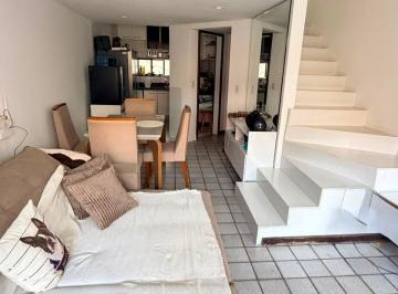 Casa · 110m² · 3 Quartos · 2 Vagas · Village em Jaguaribe, frente mar, dentro de condominio, com 3 suites, 2 vagas, Triplex