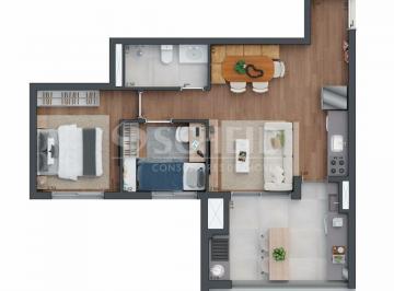 Apartamento · 60m² · 2 Quartos · 1 Vaga · Apartamento para venda - 2 quartos - 60m² - 1 vaga - Brooklin