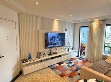 Sala de Estar · Apartamento Residencial com 1 dormitório para alugar, 100 m² - Brooklin - São Paulo/São Paulo