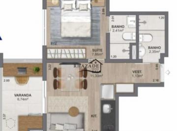 Apartamento · 36m² · 1 Quarto · 1 Vaga · APARTAMENTO NA PLANTA EM PIRATININGA