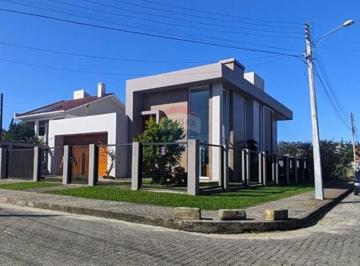 Casa · 259m² · 3 Quartos · 2 Vagas · Casa 3d, Box 2 carros, Nova Pé Direito Alto com Jardim e Deck no Bairro Santo Antônio em Capão da Ca