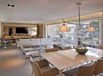 Sala de jantar, estar e varanda · Apartamento à venda, 4 quartos, 2 suítes, 4 vagas, Carmo - Belo Horizonte/MG