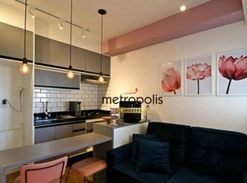 cozinha/sala · Apartamento à venda, 43 m² por R$ 405.000,00 - Jardim - Santo André/SP