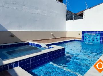 Casa · 106m² · 3 Quartos · 4 Vagas · CASA NA PRAIA COM LINDA AREA DE LAZER! 3 QUARTOS 1 SUITE - ITANHAEM/SP