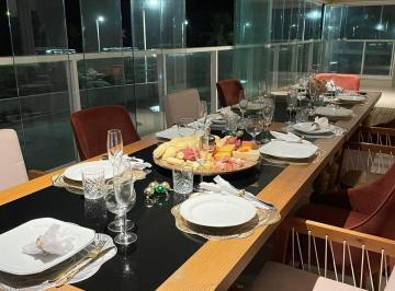 Apartamento · 166m² · 3 Quartos · 3 Vagas · Alugo Apartamento com 165m2 mobiliado e decorado, varanda gourmet vista mar 3 suítes, 3 vagas - Jagu