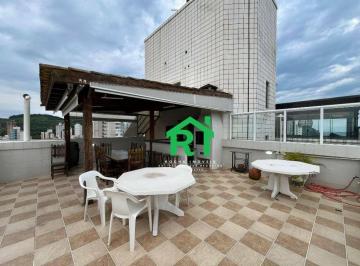 Terraço · Cobertura com 4 Dormitórios (3 Suítes), 2 Vagas, Lazer, Tombo, Guarujá/SP