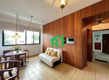Sala · Apartamento com 1 Dormitório, 1 Vaga, Tombo, Guarujá/SP
