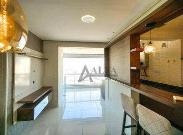 Sala de Estar e Varanda Gourmet · ** Bio Tatuapé - OPORTUNIDADE - Lindo apto. em andar alto c/ ampla varanda gourmet - 1 Vaga **