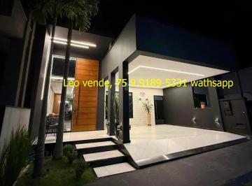 Casa de 3 quartos, Feira de Santana · Leo vende, bairro Sim, 3\4 suíte, piscina e goumert 