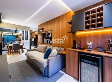 Apartamento · 84m² · 2 Quartos · 2 Vagas · Apartamento de 84 m² em Marapé, Santos – 2 quartos, 1 suíte, mobiliado