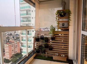 Apartamento · 52m² · 1 Quarto · 1 Vaga · Apartamento com 1 suíte mobiliado e climatizado em Embaré, Santos/SP