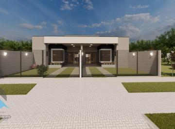 Foto 01 · Casa de 3 quartos, 1 suíte, sala, 2 vagas de garagem em Guaratuba-PR, bairro Coroados, 104m². Confir