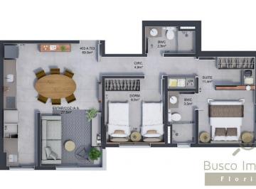 Foto 01 · Apartamento à venda em Florianópolis, Jardim Atlântico: 2 quartos, 1 suíte, 2 banheiros, 2 vagas, 69