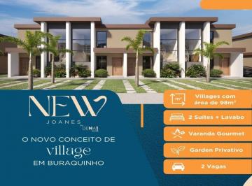 Casa · 98m² · 2 Quartos · 2 Vagas · LAURO DE FREITAS: Exelente Village com 98m², em localização privilegiada!