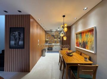Casa · 125m² · 2 Quartos · 2 Vagas · Sobrado com 125m² à Venda na Vila Alzira, 2 Dormitórios e Área Gourmet