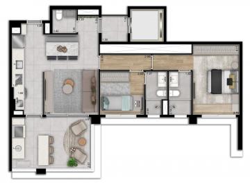 Planta 01 - 2 dorm 88m² · Apartamento em Brooklin Paulista São Paulo SP