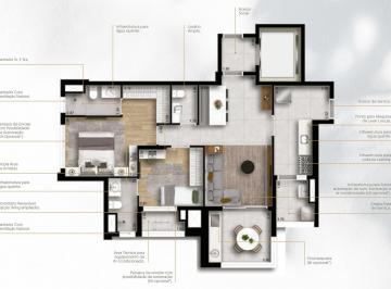 Planta 01 - 2 dorm 82m² · Apartamento em Chácara Santo Antônio (Zona Sul) São Paulo SP