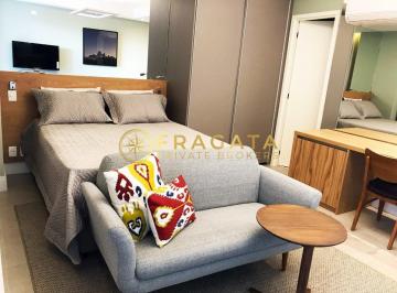 Apartamento · 44m² · 1 Quarto · 1 Vaga · Studio com 44m² totalmente mobiliado, Ar condicionado split, Varanda ampla, 01 banheiro, condominio